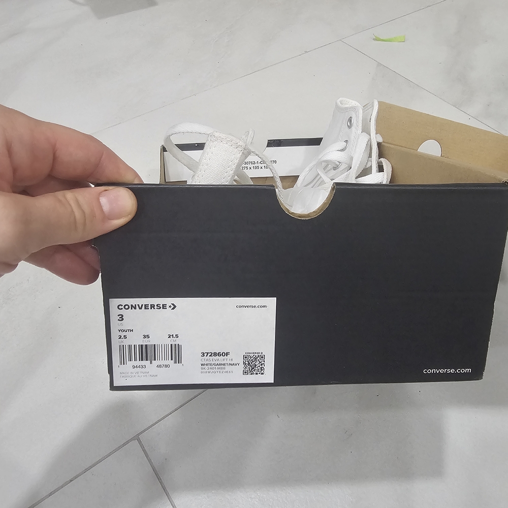 Converse White High-Top Sneakers